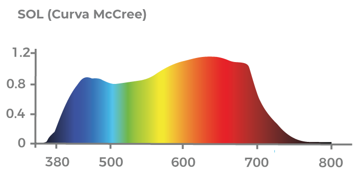 Espectro de Luz Curva McCree